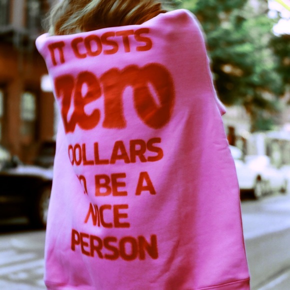 The Mayfair Group It Costs $0.00 To be A Nice Person Hoodie - Picture 7 of 11